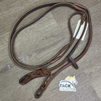 Thick Smooth Rubber Reins *gc, stains, dirty, older, faded, rubs, residue
