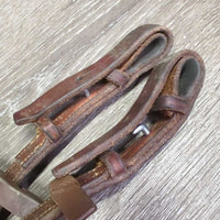 Thick Smooth Rubber Reins *gc, stains, dirty, older, faded, rubs, residue
