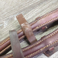 Thick Smooth Rubber Reins *gc, stains, dirty, older, faded, rubs, residue
