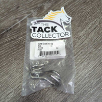 Pr 'S' Curb Chain Hooks, bag *new
