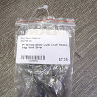 Pr Driving Circle Curb Chain Hooks, bag *new
