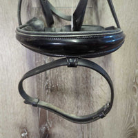 Rsd/Padded Monocrown Bridle, Bling, Flash, Crank, Cotton Web Reins *vgc, clean & mnr dirt, edge rubs, stiff, creases, older?
