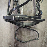 Rsd/Padded Monocrown Bridle, Bling, Flash, Crank, Cotton Web Reins *vgc, clean & mnr dirt, edge rubs, stiff, creases, older?
