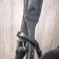 Rsd/Padded Monocrown Bridle, Bling, Flash, Crank, Cotton Web Reins *vgc, clean & mnr dirt, edge rubs, stiff, creases, older?
