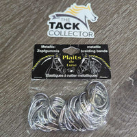 Thick Metallic Braiding Elastics, bag *new
