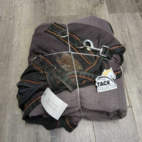Med? Winter Blanket, 1 leg *fair, clean, v.faded, discolored, v.hairy, 0 Wpf, lining rips, snags, holes
