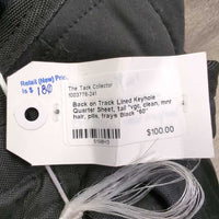 Lined Keyhole Quarter Sheet, tail *vgc, clean, mnr hair, pills, frays

