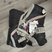 Med? High Neck Winter Blanket, 2 legs *gc/fair, clean, residue, faded, repairs, 0 wpf, stains, rubs, pilly, snags, frays
