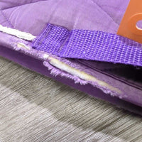 Thick Quilt Jumper Pad, piping *fair, clean, holey edges, pills, rubs, faded, stains, mnr puckers, hair
