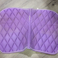 Thick Quilt Jumper Pad, piping *fair, clean, holey edges, pills, rubs, faded, stains, mnr puckers, hair
