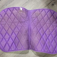 Thick Quilt Jumper Pad, piping *fair, clean, holey edges, pills, rubs, faded, stains, mnr puckers, hair
