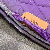 Thick Quilt Jumper Pad, piping *fair, clean, holey edges, pills, rubs, faded, stains, mnr puckers, hair
