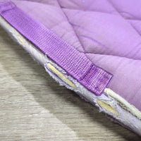 Thick Quilt Jumper Pad, piping *fair, clean, holey edges, pills, rubs, faded, stains, mnr puckers, hair
