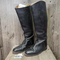 Soft Thick Leather Dress Boots, Pull On *vgc, clean, mnr scuffs, faded, scratches & rubs, older
