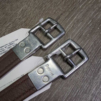 Soft Nylon Lined Stirrup Leathers *1: gc, clean, rubs, stains, dents & 1: fair, clean, torn, rubs
