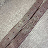Soft Nylon Lined Stirrup Leathers *1: gc, clean, rubs, stains, dents & 1: fair, clean, torn, rubs
