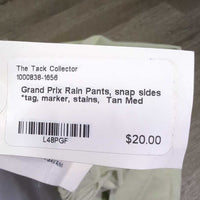 Rain Pants, snap sides *tag, marker, stains
