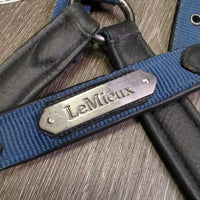 Padded Leather & Nylon Halter, adj, snap *gc, clean?, residue, mnr dirt, wrinkles, rubs, mnr hair

