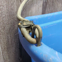 Flat Back Plastic Bucket *gc, clean, scuffed, scratches, faded, stains
