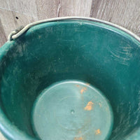 Round Plastic Bucket *gc, older clean, scuffed, scratches, rust stains, mnr dirt
