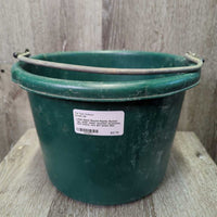 Round Plastic Bucket *gc, older clean, scuffed, scratches, rust stains, mnr dirt
