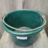Round Plastic Bucket *gc, older clean, scuffed, scratches, rust stains, mnr dirt
