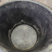 Round Rubber Bucket *gc, older clean, residue, scuffs, marker, mnr dirt, rust
