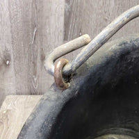 Round Rubber Bucket *gc, older clean, residue, scuffs, marker, mnr dirt, rust
