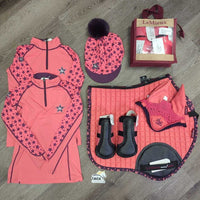 Set of 8: CC Pad, 4 closed boots, helmet cvr, bonnet, polos, 2 ls shirts *vgc, clean
