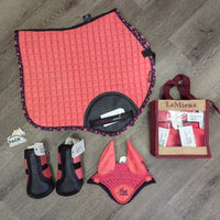 Set of 8: CC Pad, 4 closed boots, helmet cvr, bonnet, polos, 2 ls shirts *vgc, clean

