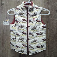Reversible Quilt Vest *vgc clean, cut tag, mnr residue

