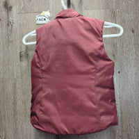 JUNIORS Reversible Quilt Vest, Zipper, English Riders *like new, clean, cut tag
