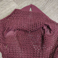 Tie Down Ear Bonnet Fly Veil, 2x Piping *vgc/xc, curled end, faded/discolored inside

