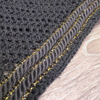 Crochet Ear Bonnet Fly Veil, 3x Bling, 2x Piping *new, 0 tags
