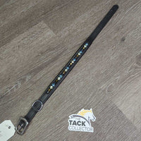 Bling & Padded Leather Dog Collar *new, dirt?stained buckle
