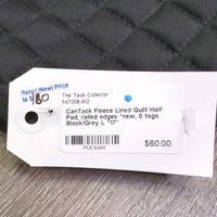 Fleece Lined Quilt Half Pad, rolled edges *new, 0 tags
