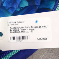 Quilt Satin Dressage Pad, 2x piping *new, 0 tags
