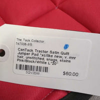 Tractor Satin Quilt Jumper Pad *xc/like new, v. mnr hair, unstitched, snags, stains
