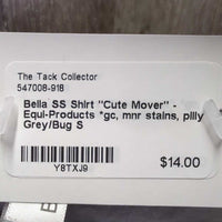 SS Shirt "Cute Mover" - Equi-Products *gc, mnr stains, pilly
