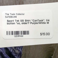 SS Shirt "CanTack", 1/4 button *xc, older?
