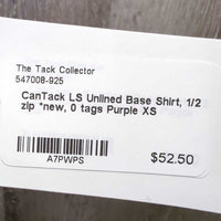 LS Unlined Base Shirt, 1/2 zip *new, 0 tags
