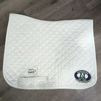 Quilt Dressage Pad, piping, "Schleese" *gc, dirt, mnr stains, hair, pills, rubs, thrads, puckers
