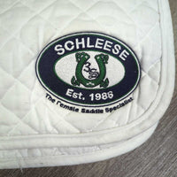 Quilt Dressage Pad, piping, "Schleese" *gc, dirt, mnr stains, hair, pills, rubs, thrads, puckers
