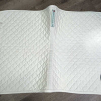 Quilt Dressage Pad, piping *vgc, clean, mnr stains, hair, pills, rubs, curled edges, puckers
