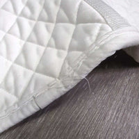 Quilt Dressage Pad, piping *vgc, clean, mnr stains, hair, pills, rubs, curled edges, puckers
