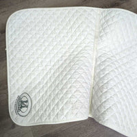 Quilt Dressage Pad, piping *vgc, clean, mnr stains, hair, pills, rubs, curled edges, puckers
