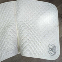Quilt Dressage Pad, piping *vgc, clean, mnr stains, hair, pills, rubs, curled edges, puckers
