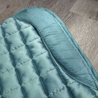 Quilt Dressage Pad, piping *vgc, clean, mnr hair, pills, rubs, threads, puckers
