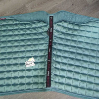 Quilt Dressage Pad, piping *vgc, clean, mnr hair, pills, rubs, threads, puckers
