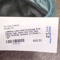 Quilt Dressage Pad, piping *vgc, clean, mnr hair, pills, rubs, threads, puckers
